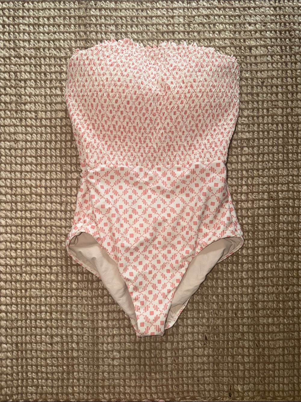 Hermoza Strapless Pink Carrie Smocked One-Piece Swimsuit *SOLD OUT*